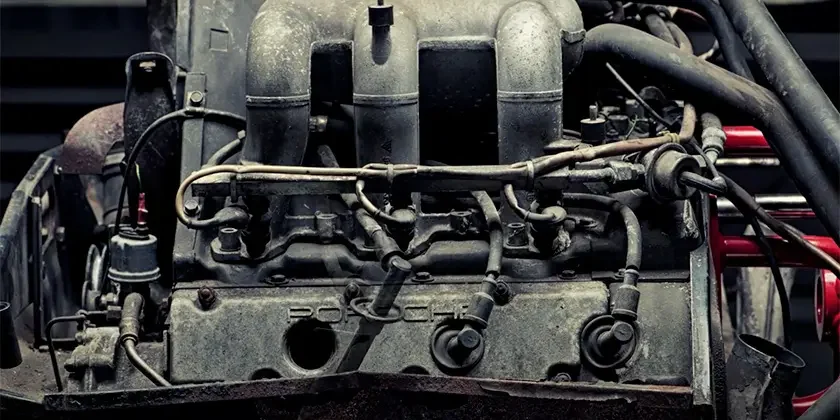 PORSCHE – Coches clásicos Alfonso Figares interior del motor de un PORSCHE - Coches clásicos Alfonso Figares