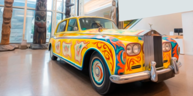 rock y coches clásicos