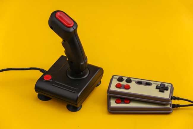 joystick y pads de videoconsola retro
