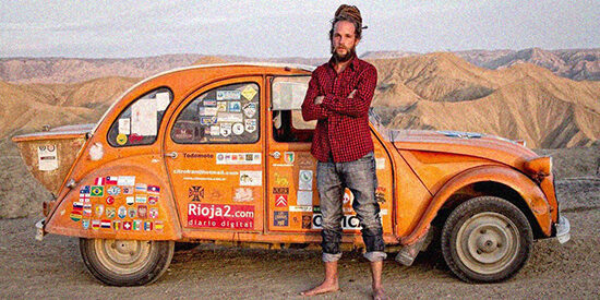 Jorge-Sierra-y-Naranjito_2 Jorge Sierra y su Citroën 2CV Naranjito