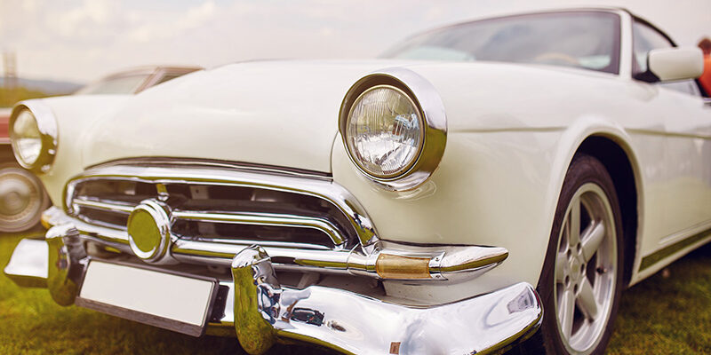 Coche clásico Primer plano de coche clásico