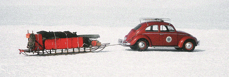 Volkswagen Escarabajo en la Antártida