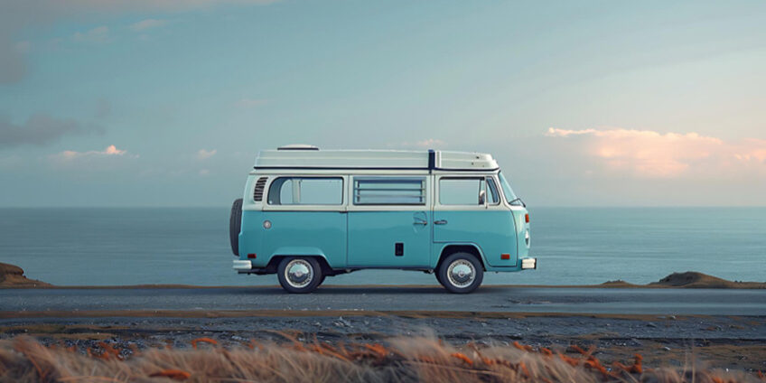 Volkswagen furgo Vuelve la furgoneta Volkswagen hippie