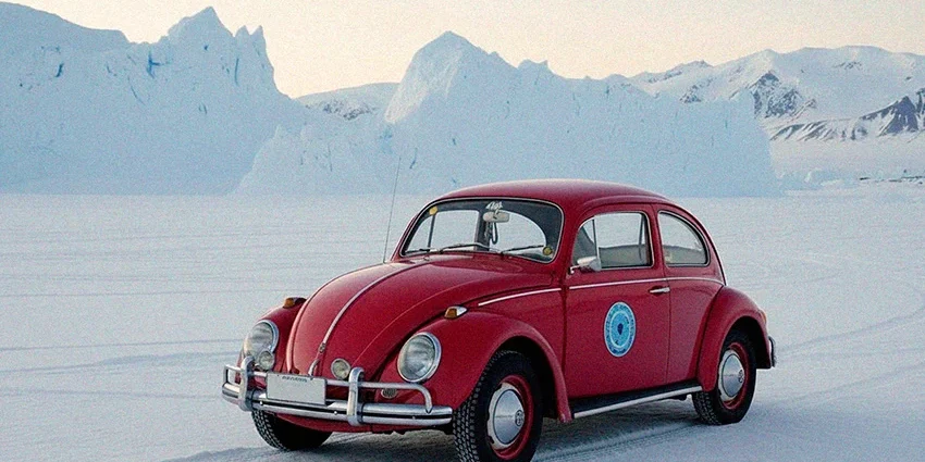 La increíble aventura del Volkswagen Beetle en la Antártida