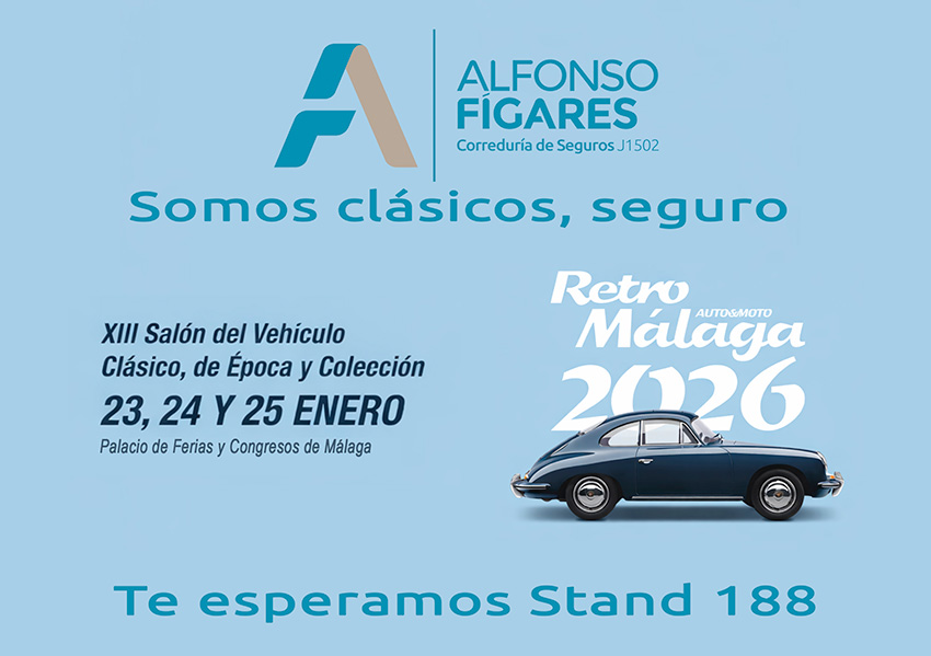 TARJETA INVITACIÓN FERIA RETRO MALAGA 2026